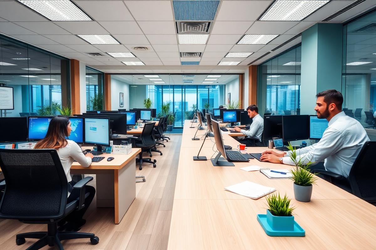 Professional CPA firm office environment